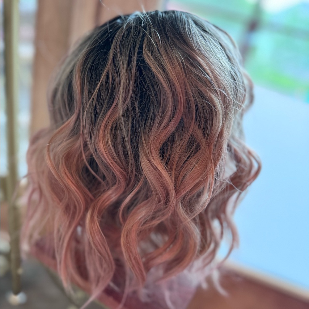 Rebel Gypsy Dark Root Pink Ombré Wig - Gorgeous! 💕